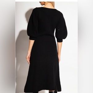 CHLOÉ Wool and cashmere-blend midi dress